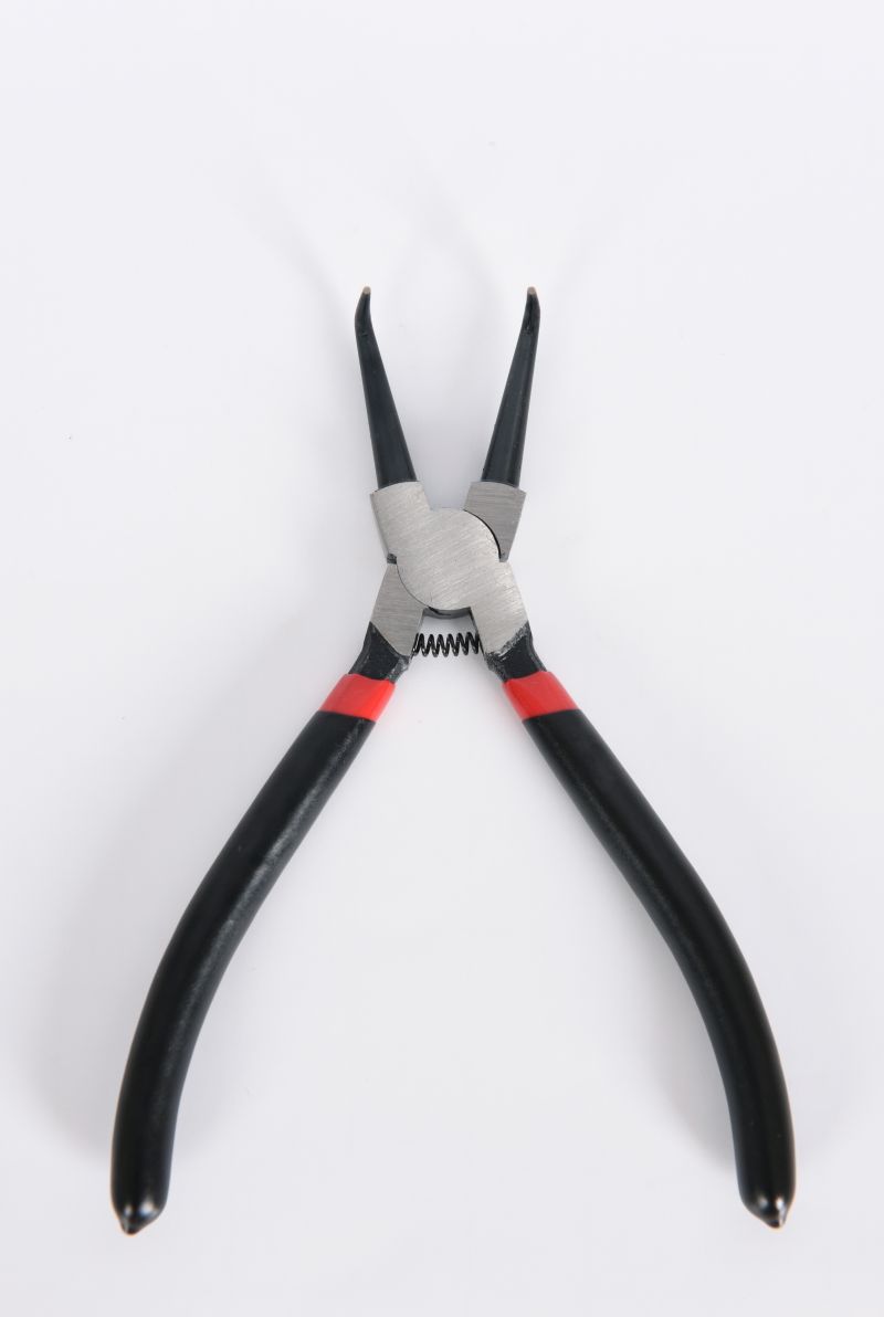 Japanese-style Internal Circlip Pliers with Bent Tips